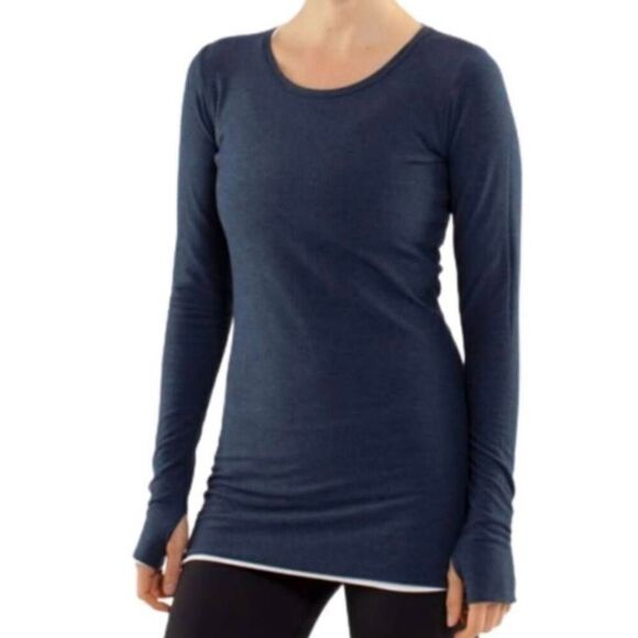 LULULEMON ATHLETICA Every Yogi Long Sleeve"Reversibe" Size 6 - Picture 1 of 5